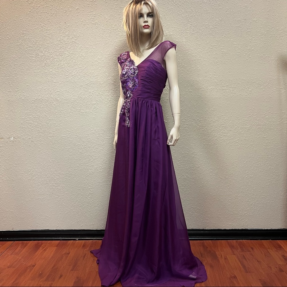 Purple prom dress